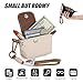 Fashion Mini Coin Purse for Women, Nylon Change Purse Zipper Wallet with Keychain for Cards, Cash, and Coins (Black)