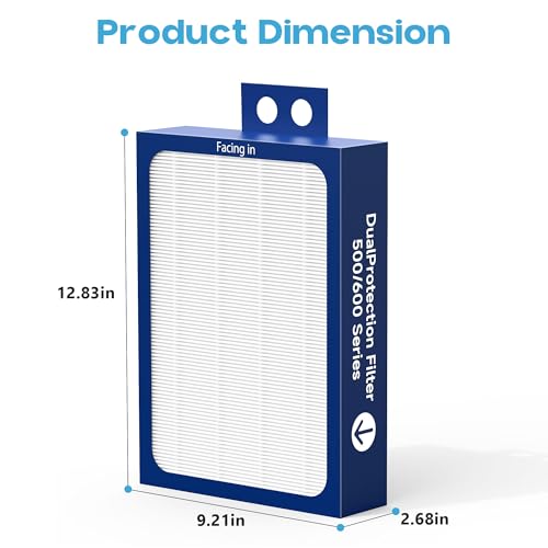 Image of Upgraded Classic 500 /600 Series Replacement Filter Compatible with Blueair Classic 500 /600 Series Air Puri-Fier 501, 503,505, 510,550E, 555EB, 580i, 601, 605, 680i, 6 Packs