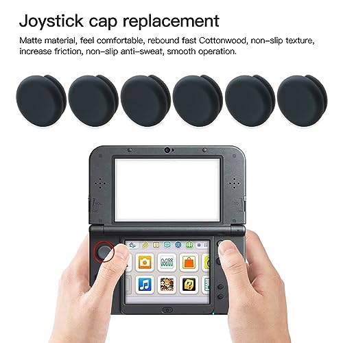 Image of XSPANDER 6-Pack Analog Joystick Cap Thumb Stick Grip Cover Circle Pad Button Replacement Repair Part for Nintendo 3DS, 3DS XL, New 2DS, 2DS XL, 2DS, 3DS