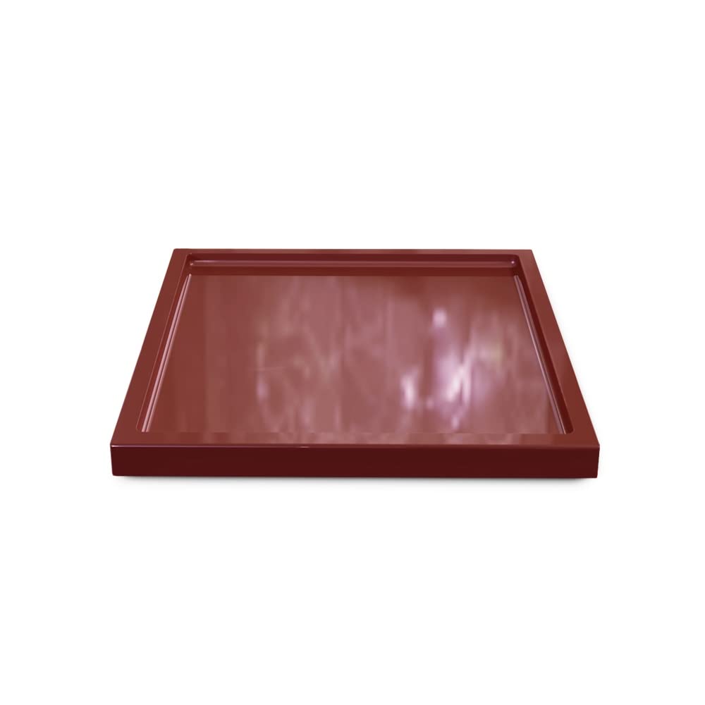 Plateau Décoratif Béton Oxyde Maya - Lot De 3, 20x20x1.8 Cm, Design Moderne, Fabriqué En Allemagne