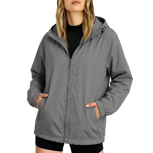 Chaqueta de lluvia para mujer con manga larga para protegerse del viento 2