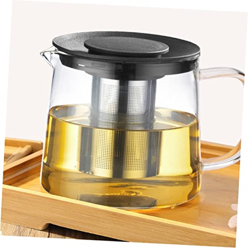 Théière en verre résistant de 1500ml avec couvercle ventilé - 4