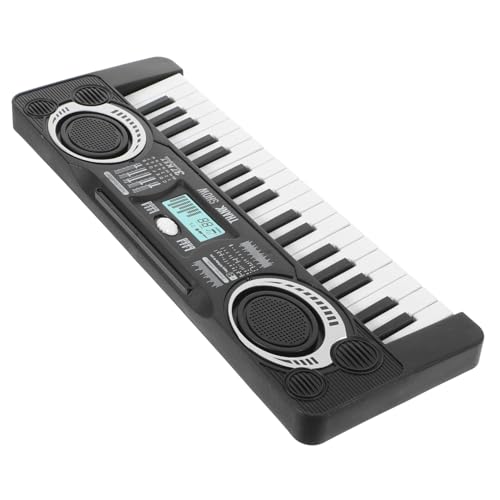 Abaodam シー鍵 音楽おもちゃ 子供用 多機能電子ピアノ ブラック 環境保護素材 初心者向け スピーカー内蔵 デモ曲機能付き バッテリー駆動 電池は含まれていません
