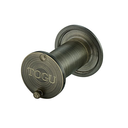 TOGU TG2814YG-AB Brass UL Listed 220-degree Door Viewer with Heavy Duty Privacy Cover for 1-3/8
