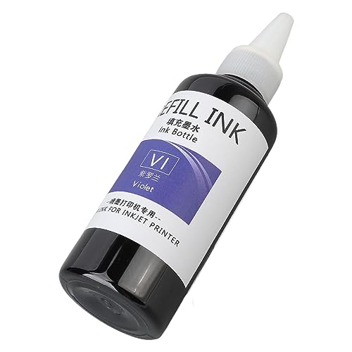 Egg Stamp Ink Mehrzweck-100-ml-Stempel-Nachfülltinten-Spitzenapplikator (PURPLE)
