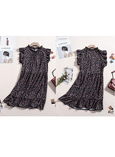 GOSOPIN Casual vrijetijdsjurk voor dames, V-hals, damesrok, casual, tuniek, jurk, elegante blousejurk, lente, zomer, herfst, strandjurk - Image 4