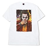 [Jack'n da Box] JOKER ジョーカー EX135 tシャツ メンズ 半袖 綿 夏 丸襟 ゆったり おしゃれ 通勤 通学 おおきいサイズ プリントＴシャツ 面白い (L, ホワイト) [並行輸入品]