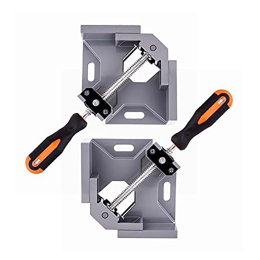 2PCS Angle Clamp 90 Degree Clamps For Woodworking,Swing Jaw, Adjustable Frame Vise,Aluminum Alloy Corner Clamp ,Carbon Steel Threaded Rod,For Welding, DIY Woodworking, Photo Corners.