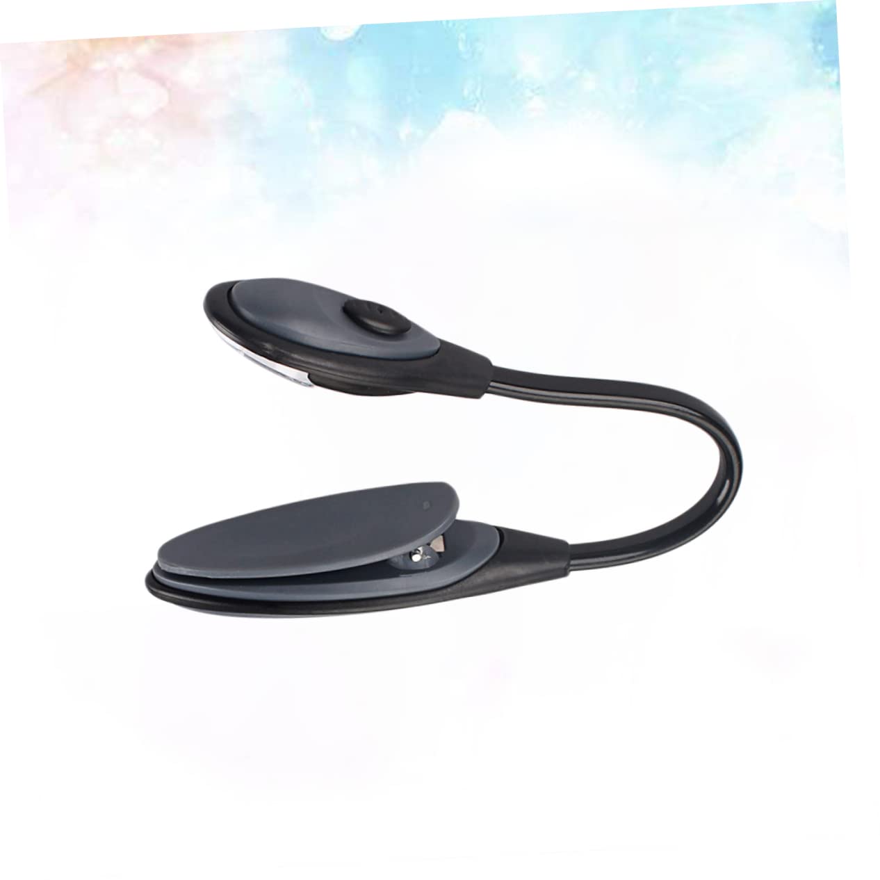 Holibanna Adjustable Mini Portable LED Book Light with Clip Flexible Reading Lamp for Design for Night Reading Present for Book Lovers Grey