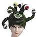 Nawwgy Knitted for Women Novelty Eyes Hat CrochetWoolen Yarn Girls Fashion Teens Girl Headwear Octopus Eyes Funny Headgear
