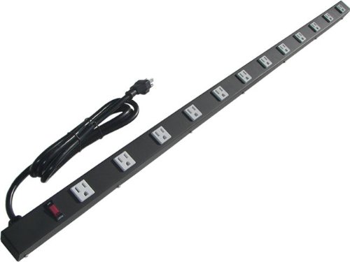 45" 12 Outlet Metal Power Strip, 045126