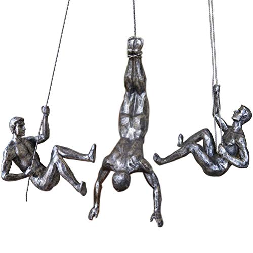 Da Jia Inc - Escultura de Resina única para Escalada de Hombre, decoración del hogar Cover