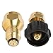 X Home 1lb Propane Tank Refill Adapter Set Fit QCC1 and POL LP Gas Tank .Solid Brass adapter with Safety Protection