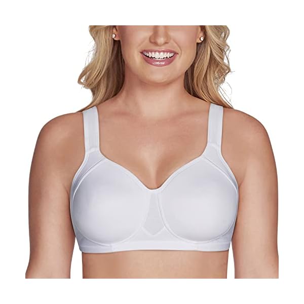 Vanity-Fair-Womens-Medium-Impact-Convertible-Sports-Bra Vanity Fair womens Wireless Medium Impact Plus Size Padded Sports (36c-44ddd) Bra, Wireless - White, 42D US