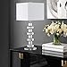 SAFAVIEH Lighting Collection Modern Deco 28-inch Bedroom Living Room Home Office Desk Nightstand Table Lamp Set of 2 (LED Bulbs Included)