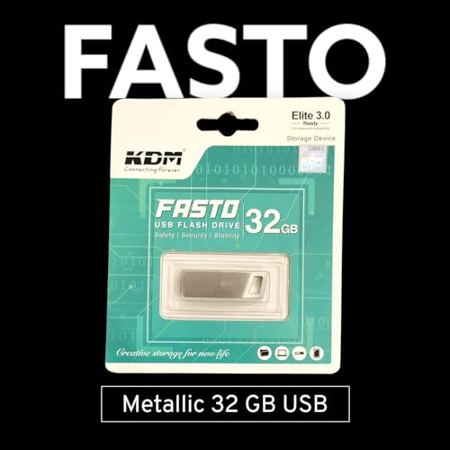 Image of KDM FASTO USB Flash Drive 32GB | Fast and Secure | Elite 3.0 Ready Storage Device