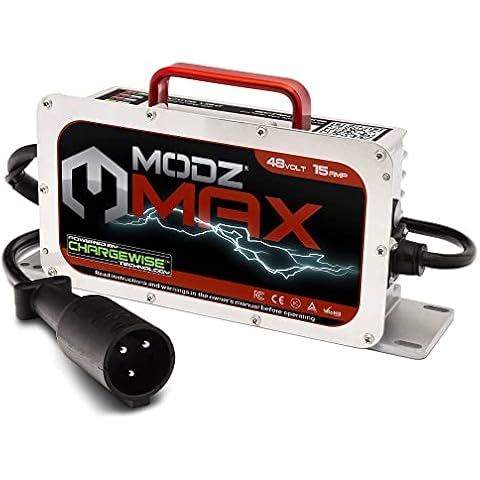 MODZ Max48 15 AMP Club Car Battery Charger for 48 Volt Golf Carts Cover