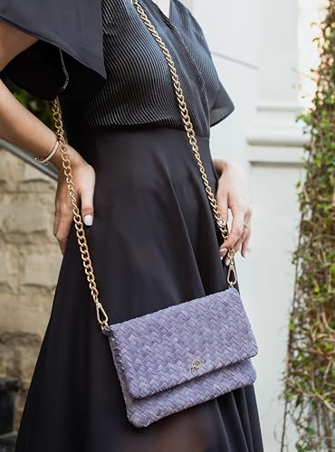 Image of Jild Hobo Style Woven Bag for Women - Soft Handmade Genuine Leather Work Tote Bag - Cross Body Womens Purse