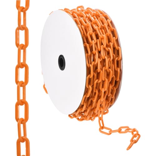 Chaîne sécurité plastique orange PATIKIL haute visibilité pour contrôle des foules