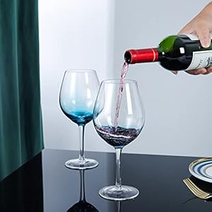 Joeyanhandmadebluecracklewineglasseslargecrystalburgundywineglasscupwithstemredwhitewinegoblettumbleraestheticsglasswarecollectionsetof221oz Urban Country Home Decor Joeyan handmade blue crackle wine glasseslarge crystal burgundy wine glass cup with stemred white wine goblet tumbleraesthetics glassware collectionset of 221 oz urban country home decor