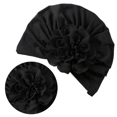 Flower Turban Hat& Socks Set for Baby Unisex Boy Girl Cute Knotted Hat Rubber Soles Socks Newborns Shower Gift Set Light Pink2