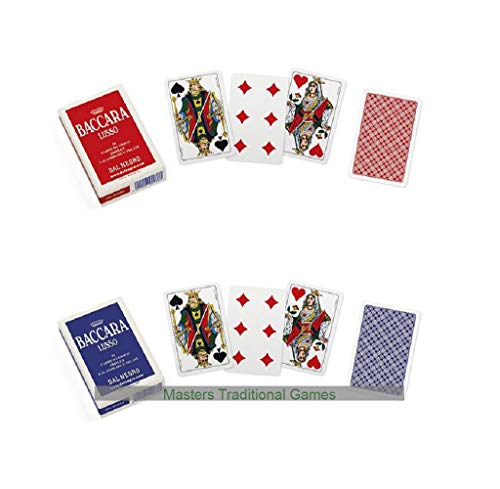 Dal Negro 2 x Packs of Baccara Playing Cards (Blue...
