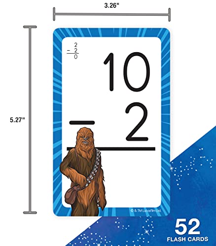 Disney Learning Star Wars Subtraction Facts Flash Cards With Numbers 0-12, Subtraction Jumbo Flash Cards For Kids Ages 6+, 1St Grade, 2Nd Grade, And 3Rd Grade Math Flash Cards #TOP2