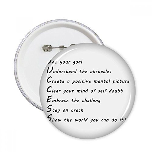 Badge pins bouton rond Do It pour relever des défis au quotidien