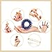 Spiky Sensory Rings, 12 Pack, Stress Relief Fidget Sensory Toys, Fidget Rings, Fidget Ring for Anxiety, Stress Relief Rings, Massager for Fidget ADHD Autism, Back to School Supplies (Gold)
