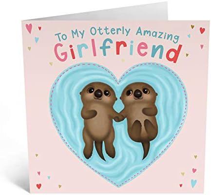 Central 23 - Cute Birthday Card for Boyfriend - Happy Birthday to My Otter Half - for Girlfriend - Wife Husband - Comes with Fun Stickers