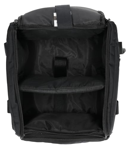 Rockville RLB40 Padded Travel Bag for (2) Chauvet or American DJ Effect Lights, Adjustable Dividers, Heavy-Duty Zippers, Ergonomic Strap, Perfect for DJs and Event Planners - Image 4