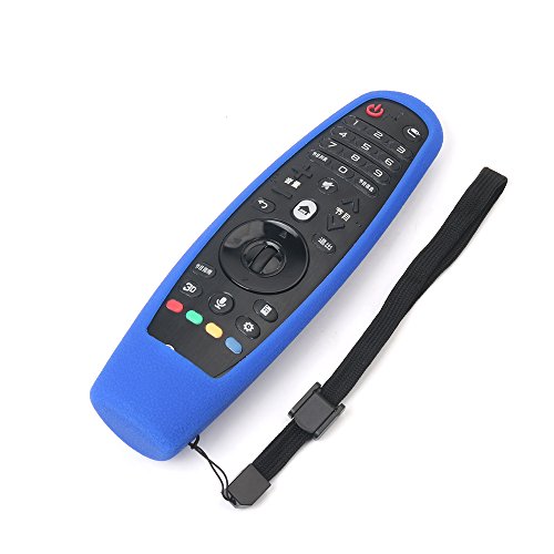 Silicone Lg Magic Remote Cover Compatible With Lg Magic An-Mr600/Mr650/Mr19Ba/Mr20Ga Lg Tv Remote Cover Protective Skin Holder Washable Dirt-Proof Anti-Lost With Remote Loop(Blue) #TOP5