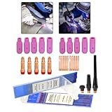 Photo Gallery urpizy set di accessori per saldatura tig da 48 pezzi per bruciatori wp17/18/26 con ugelli in ceramica manicotti di serraggio per elettrodi di tungsteno strumento di saldatura Photo Gallery urpizy set di accessori per saldatura tig da 48 pezzi per bruciatori wp17/18/26 con ugelli in ceramica manicotti di serraggio per elettrodi di tungsteno strumento di saldatura