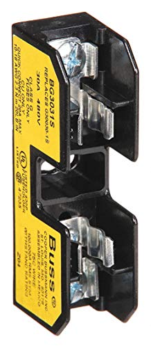 Eaton BUSSMANN 1-Pole Industrial Fuse Block, AC: 480VAC, DC: 300VDC, 0 to 30A, Series SC