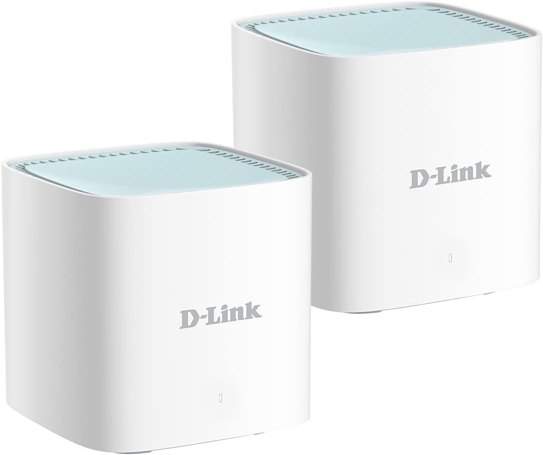 D-Link M15/2 Eagle Pro AI Mesh WiFi 6 Router System (2-Pack) AX1500 – Multi-Pack for Smart Wireless Internet Network, Voice Control D-Link M15/2 Eagle Pro AI Mesh WiFi 6 Router System (2-Pack) AX1500 – Multi-Pack for Smart Wireless Internet Network, Voice Control