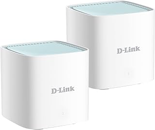 D-Link M15/2 Eagle Pro AI Mesh WiFi 6 Router System (2-Pack) AX1500 - Multi-Pack for Smart Wireless Internet Network, Voice Control
