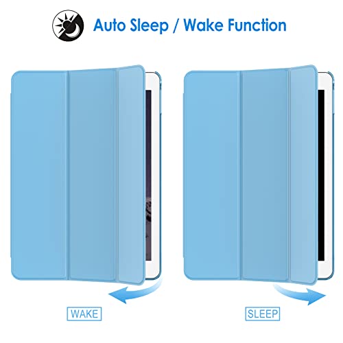 Image of JETech Case for iPad Air 2 (2nd Generation), Smart Cover Auto Wake /Sleep (Blue)
