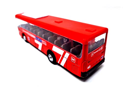 PLAYJOCS GT-8112 Stadtbus, Metallfahrzeug, Kunststoffteile, ideal für Kinder und Sammler.
