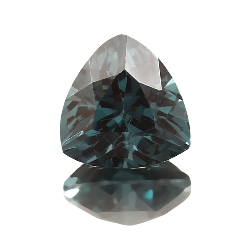 Tourmaline indicolite de qualité supérieure, taille trillion 10x10mm pour joaillerie