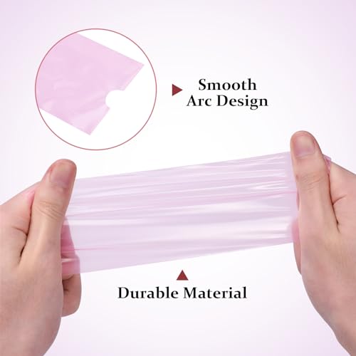 ATOMUS 200pcs Pink 7.8 * 2.6in Disposable Tattoo Pen Machine Bags Large Tattoo Pen Cover Bags for Wireless Tattoo Pen Machine Accessories - Image 4