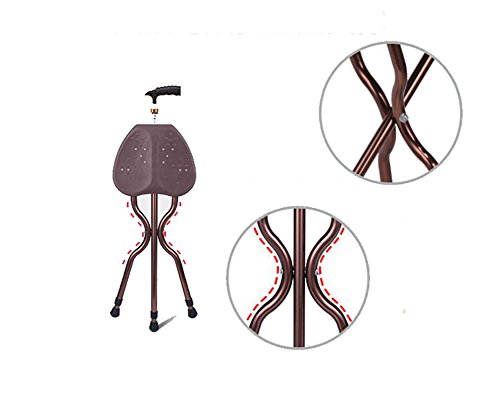 Cane Chairs For Adults,Cane With Seat Adjustable Folding Walking Cane Chair Stool With Led Light 3 Legs Cane Seat 400 Lbs Walking Stick Unisex For Elderly #TOP7