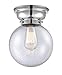 Innovations 623-1F-PC-G204-8 Large Beacon 1 Light 10 inch Flush Mount, Polished Chrome