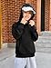 Haloumoning Boys Fashion Texture Hoodies Kids Hooded Long Sleeve Pullover Sweatshirts with Pocket 5-14 years Black