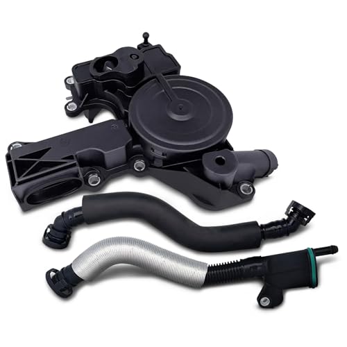PCV Crankcase Vent Valve Breather Hose Kit - Compatible with Audi VW 2.0L Turbo A3 8P, A5 B8, Q5, TT, Golf GTI MK5, MK6, Jetta, Passat B6, Tiguan - Replaces 06H103495AH, 06H103495AC, 06H103495E