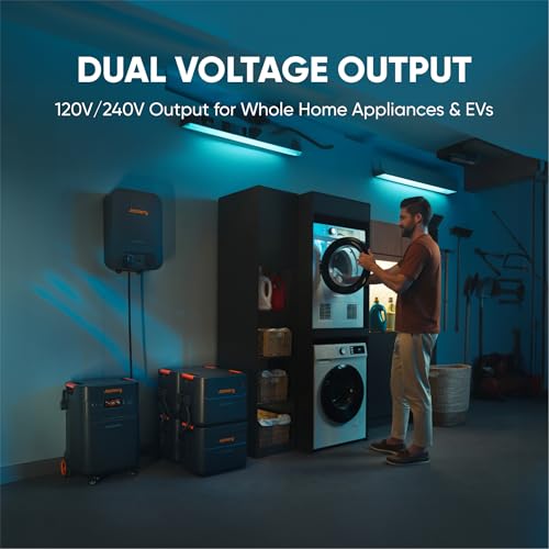 Jackery Solar Generator 5000 Plus with Smart Transfer Switch, 5040Wh Power Station, 120V/240V 7200W AC Output, Whole-Home Backup Portable Power Station, Expandable to 60kWh for Home Use, Blackouts - Image 3