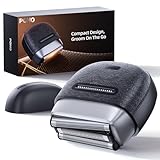 Mini Rasierer Herren Elektrisch, Folienrasierer Herren, 3 schwebende Klingen für gründliche & sanfte Rasur, USB-C Ladestation, Wasserdicht, Reiseverriegelung, elektrorasierer für Bart & Gesicht