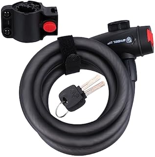 Bicycle Lock,1 Set Lock Bike Anti Lock Bicicleta Bike Wire Cable Lock Bike Anti Lock Bike Key Lock Road Mountain Bike Lock Bike Black Security Lock Steel Mountain Bike Wire Cable Lock