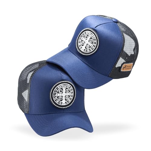 Boné Trucker Linha Country Telinha Medalha De São Bento (BR, Alfa, Único, azul)