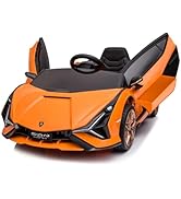 Lamborghini Sian ラジコン 電動カー オレンジ 電動乗用車 Lamborghini