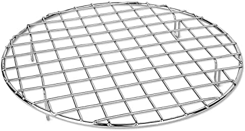 bafvt BBQ Accessories Grill Rack - 304 Stainless Steel Baking Cooking Round Rack for Rib Cookie Cakes, 10 Inches…